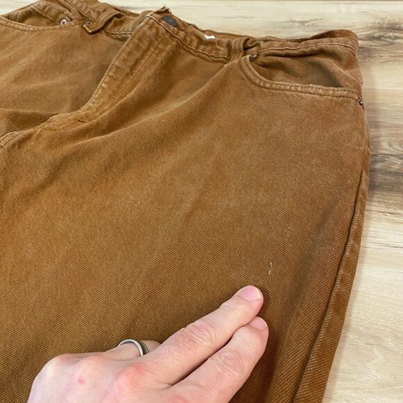 Vintage Levi's 551 Jeans Mens Medium 34 x 31 Brown Denim Loose Tapered Leg - Picture 10 of 14